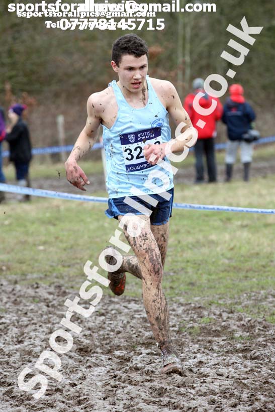 Mens under-17s 2018 British Inter Counties Cross Country Champs., Prestwold Hall, Loughborough. Photo: David T. Hewitson/Sports for All Pics